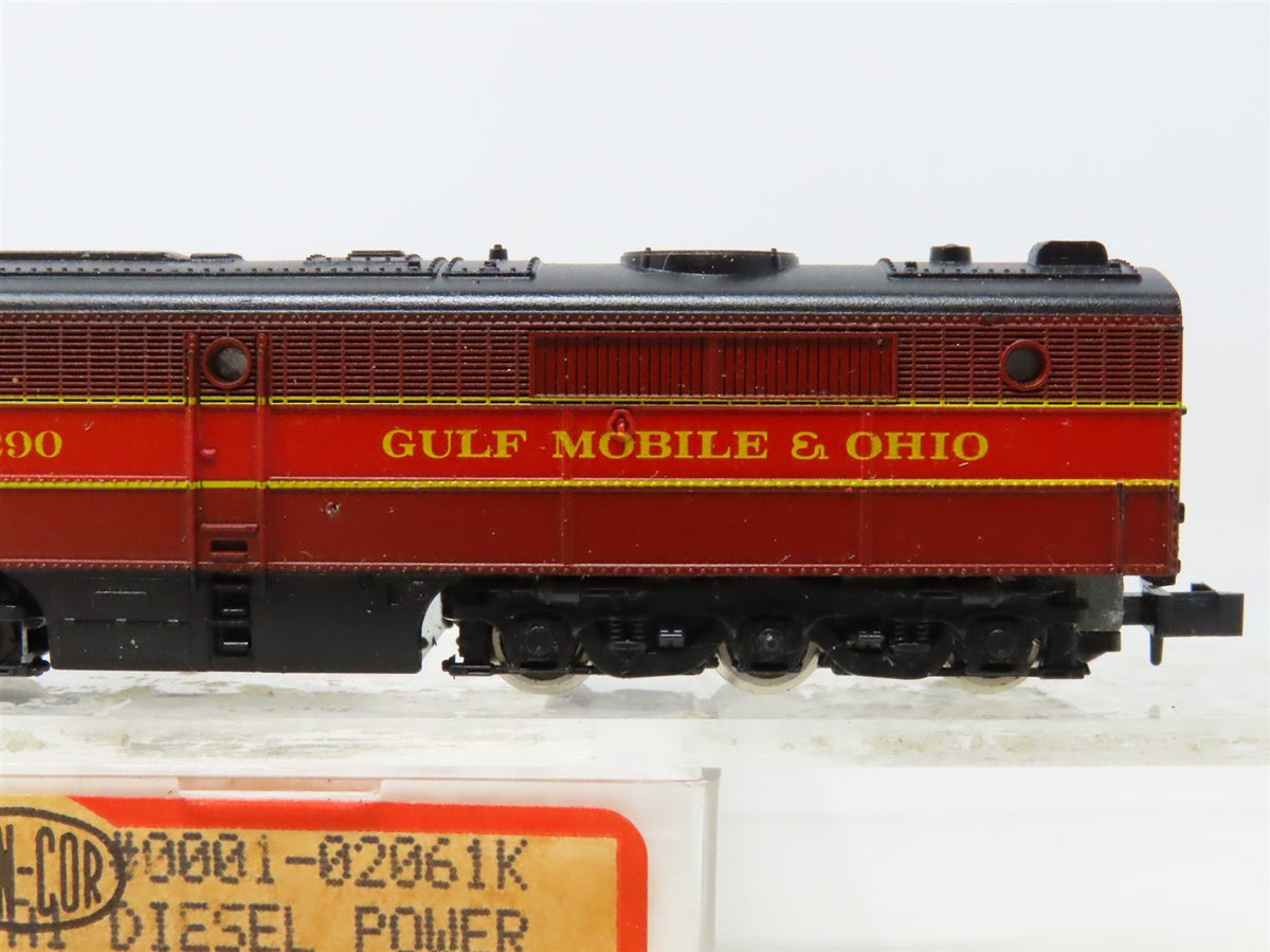 N Scale Con-Cor 0001A-02061K GMO Gulf Mobile &amp; Ohio PA-1 Diesel Locomotive #290