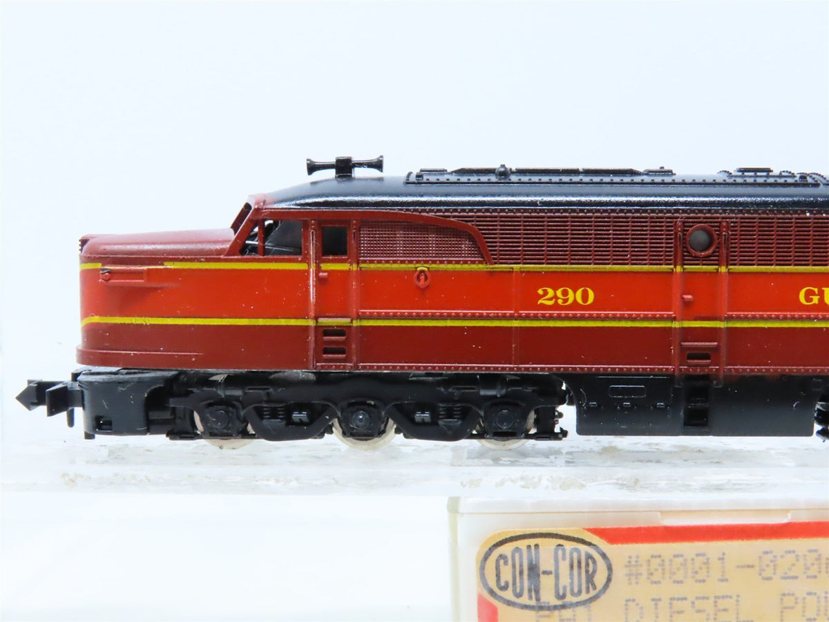 N Scale Con-Cor 0001A-02061K GMO Gulf Mobile &amp; Ohio PA-1 Diesel Locomotive #290