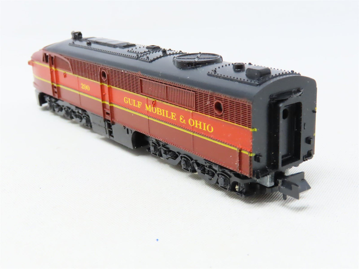 N Scale Con-Cor 0001A-02061K GMO Gulf Mobile &amp; Ohio PA-1 Diesel Locomotive #290