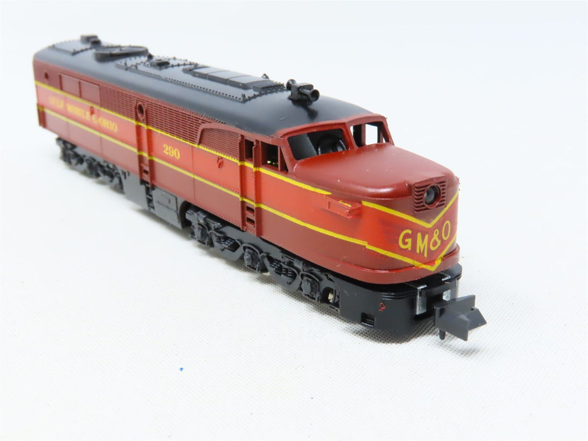 N Scale Con-Cor 0001A-02061K GMO Gulf Mobile &amp; Ohio PA-1 Diesel Locomotive #290