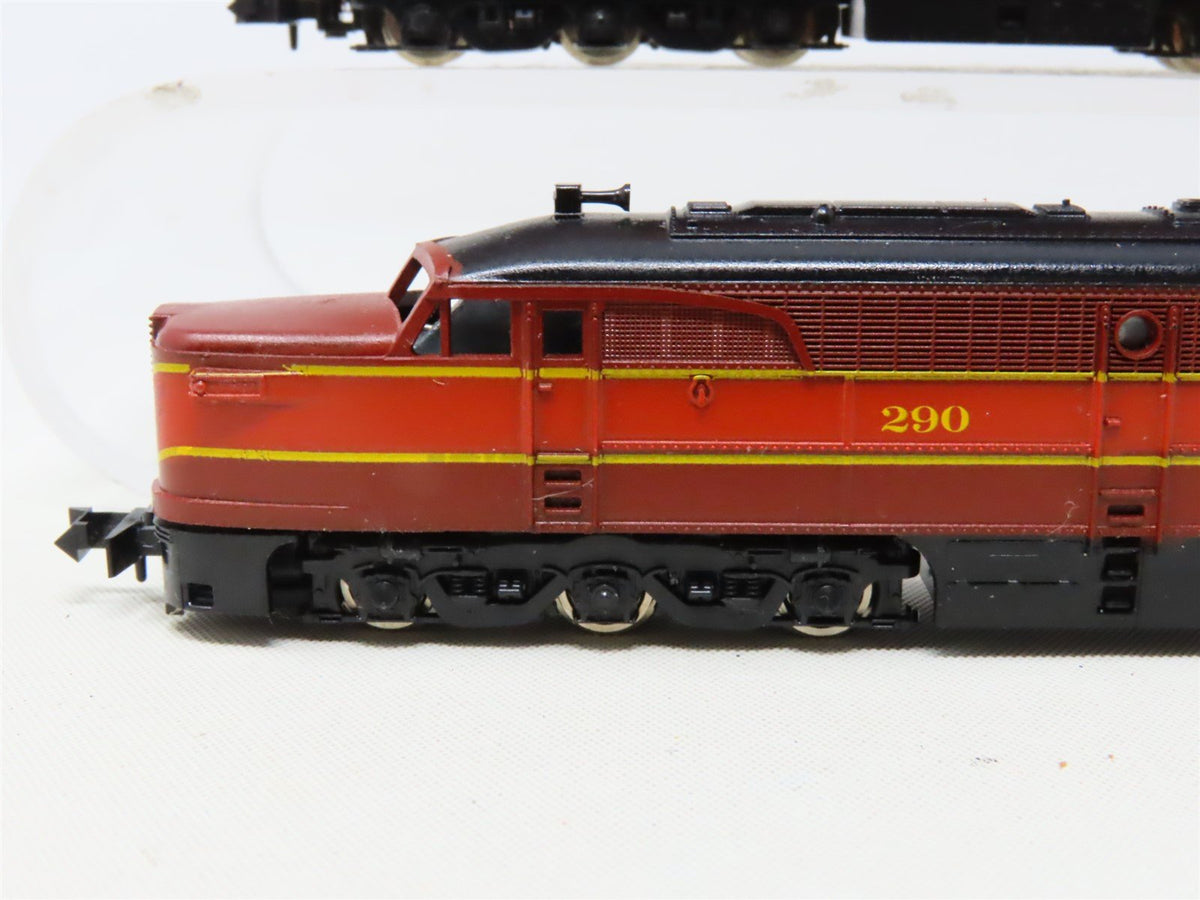 N Scale Con-Cor GMO Gulf Mobile &amp; Ohio PA/B Diesel Locomotive Set