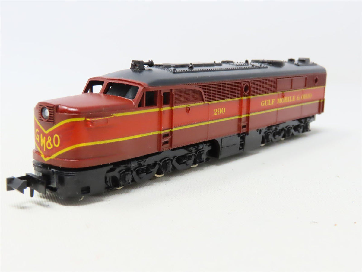 N Scale Con-Cor GMO Gulf Mobile &amp; Ohio PA/B Diesel Locomotive Set