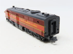 N Scale Con-Cor GMO Gulf Mobile & Ohio PA/B Diesel Locomotive Set