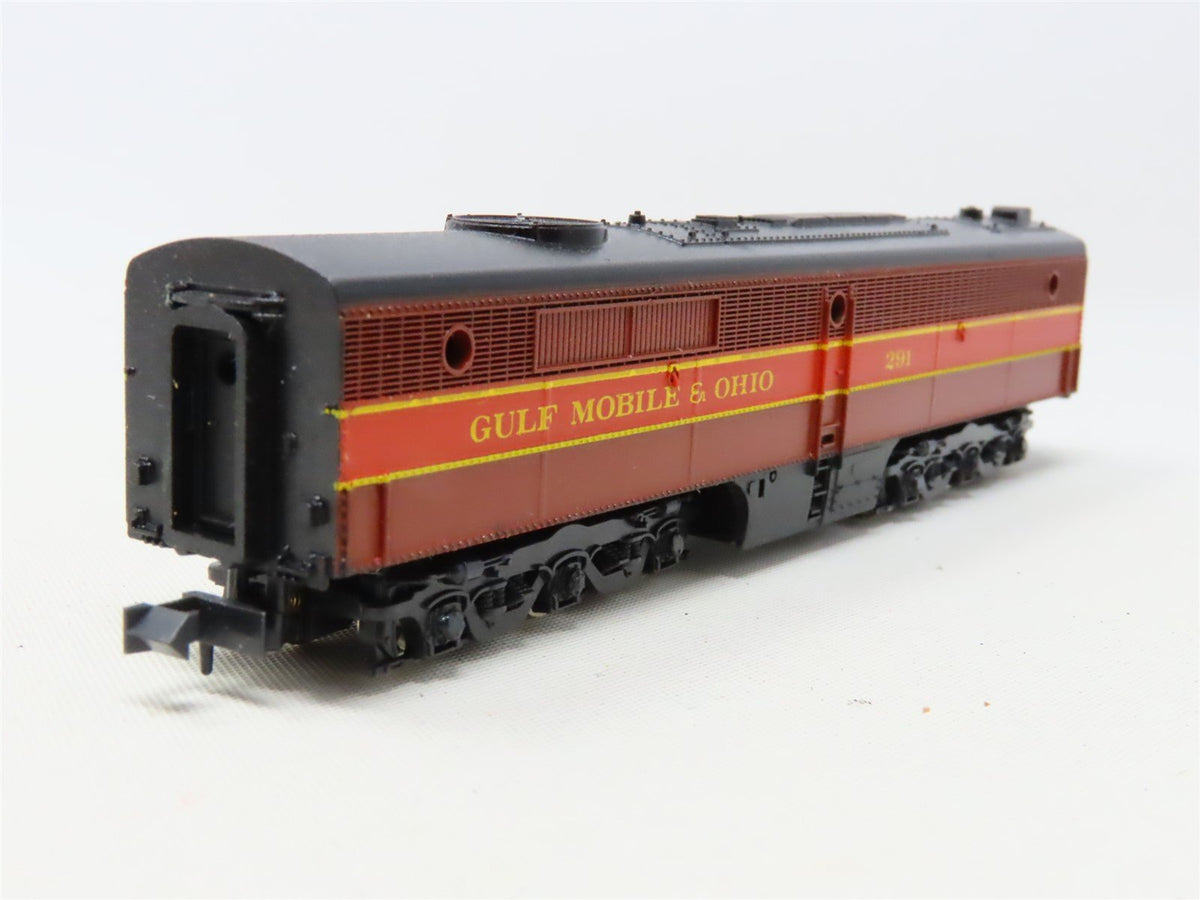 N Scale Con-Cor GMO Gulf Mobile &amp; Ohio PA/B Diesel Locomotive Set