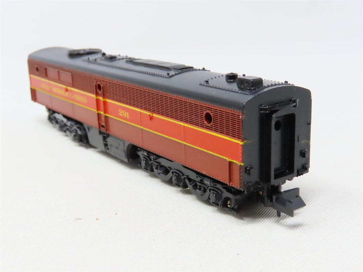 N Scale Con-Cor GMO Gulf Mobile &amp; Ohio PA/B Diesel Locomotive Set