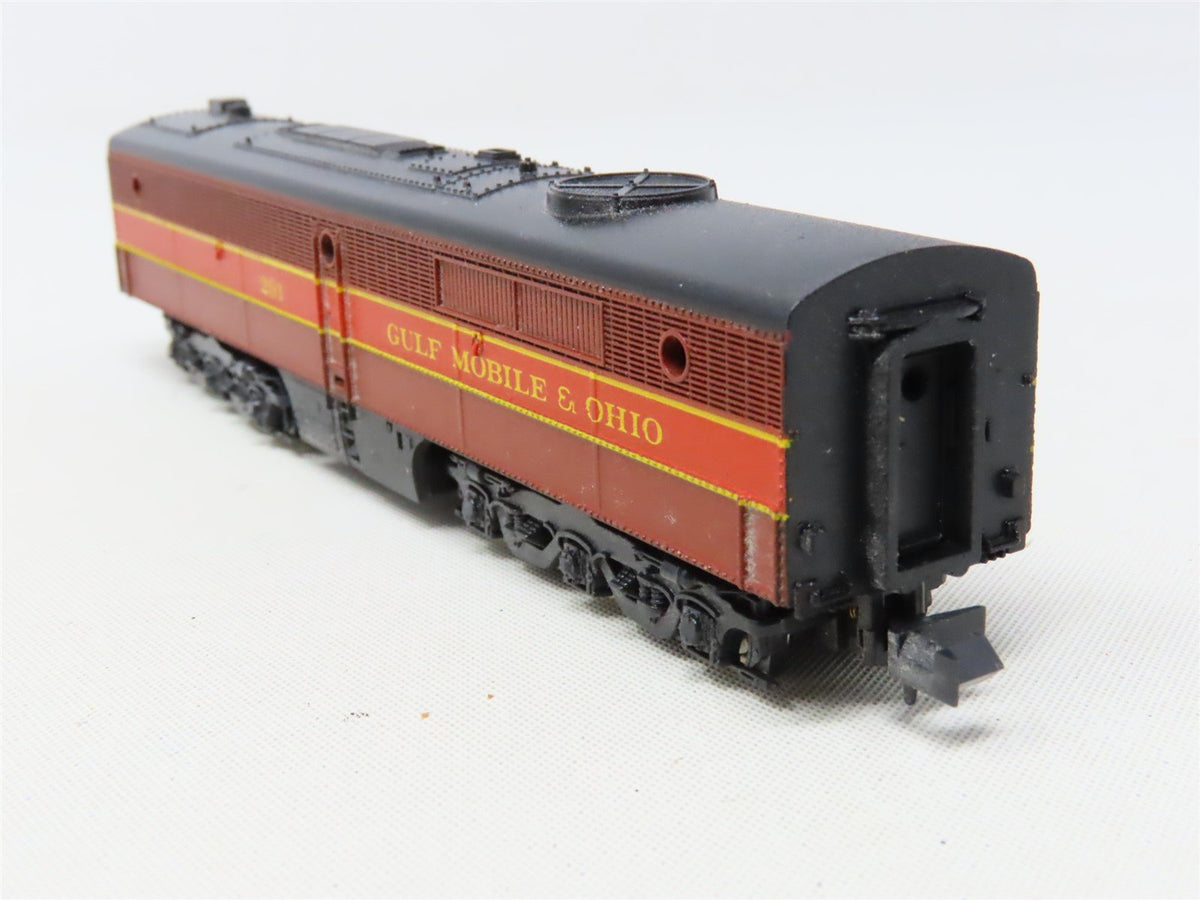 N Scale Con-Cor GMO Gulf Mobile &amp; Ohio PA/B Diesel Locomotive Set