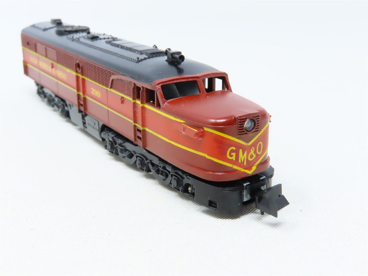 N Scale Con-Cor 0001-02061K GMO Gulf Mobile &amp; Ohio PA-1 Diesel Locomotive #290