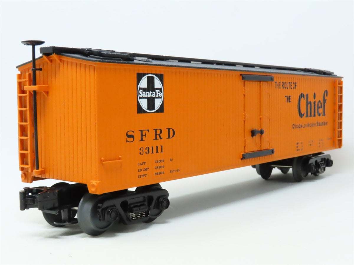 O Gauge 3-Rail MTH Rail King #30-8602 SFRD Santa Fe &quot;The Chief&quot; Reefer #33111