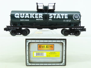 O Gauge 3-Rail MTH Rail King #30-8116 GATX Quaker State Single Dome Tank Car