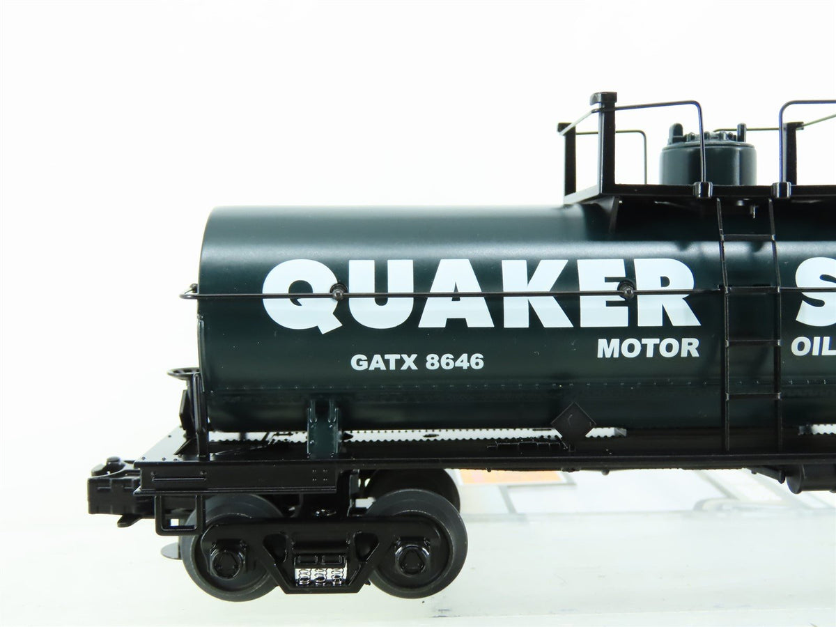 O Gauge 3-Rail MTH Rail King #30-8116 GATX Quaker State Single Dome Tank Car