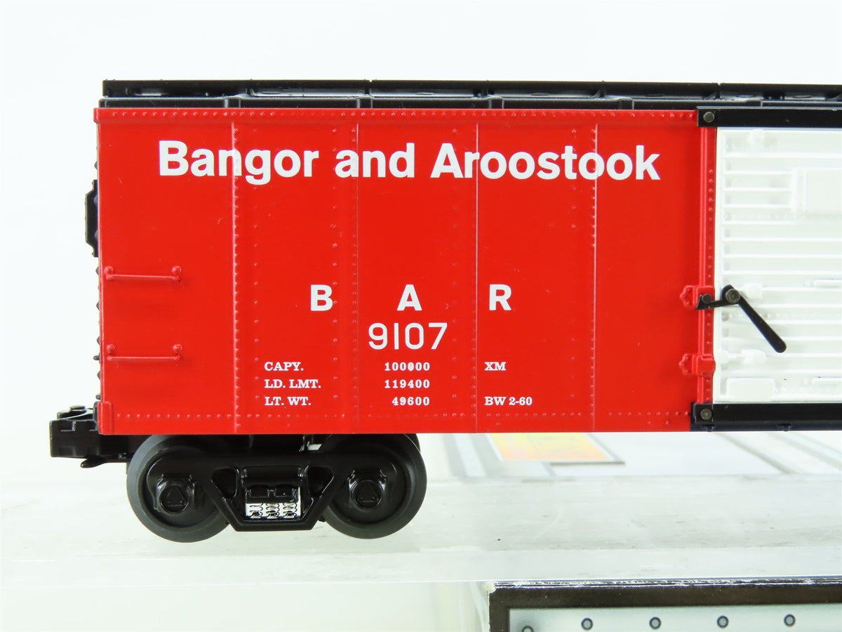 O Gauge 3-Rail MTH Rail King 30-8412 BAR Bangor &amp; Aroostook Box Car #9107