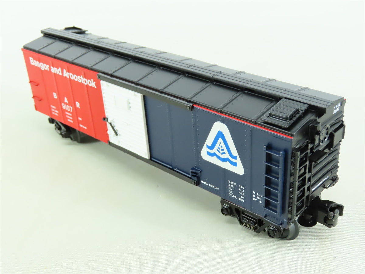 O Gauge 3-Rail MTH Rail King 30-8412 BAR Bangor &amp; Aroostook Box Car #9107