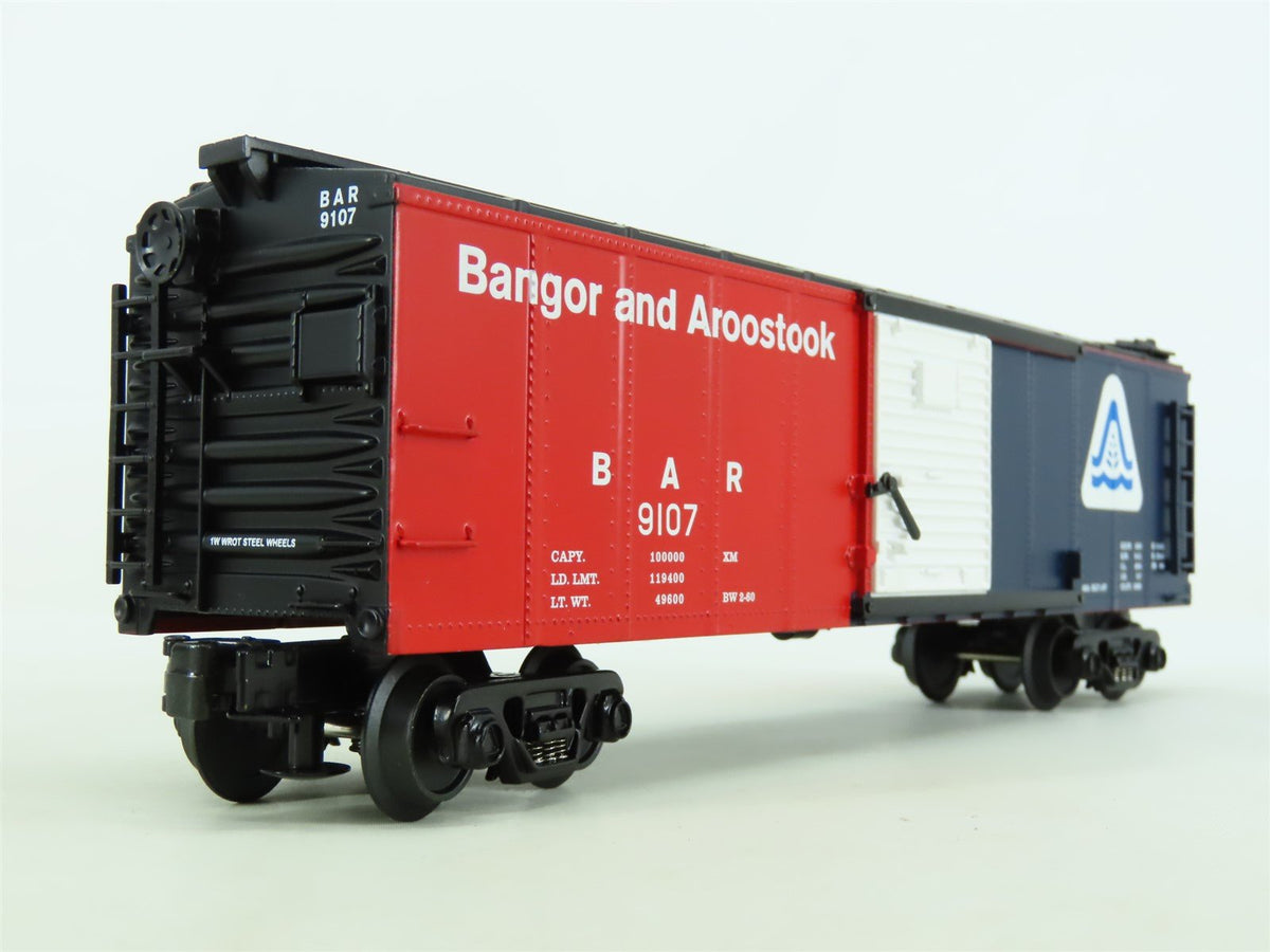 O Gauge 3-Rail MTH Rail King 30-8412 BAR Bangor &amp; Aroostook Box Car #9107