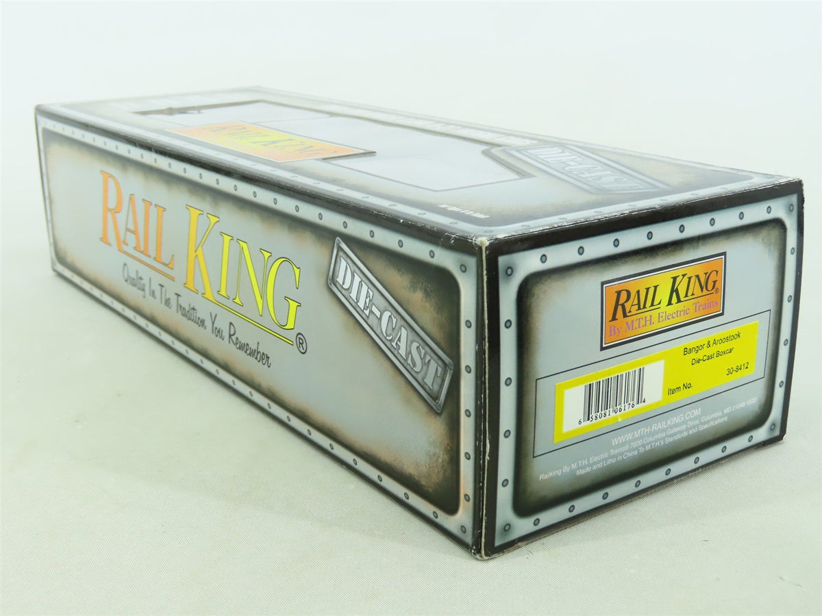 O Gauge 3-Rail MTH Rail King 30-8412 BAR Bangor &amp; Aroostook Box Car #9107