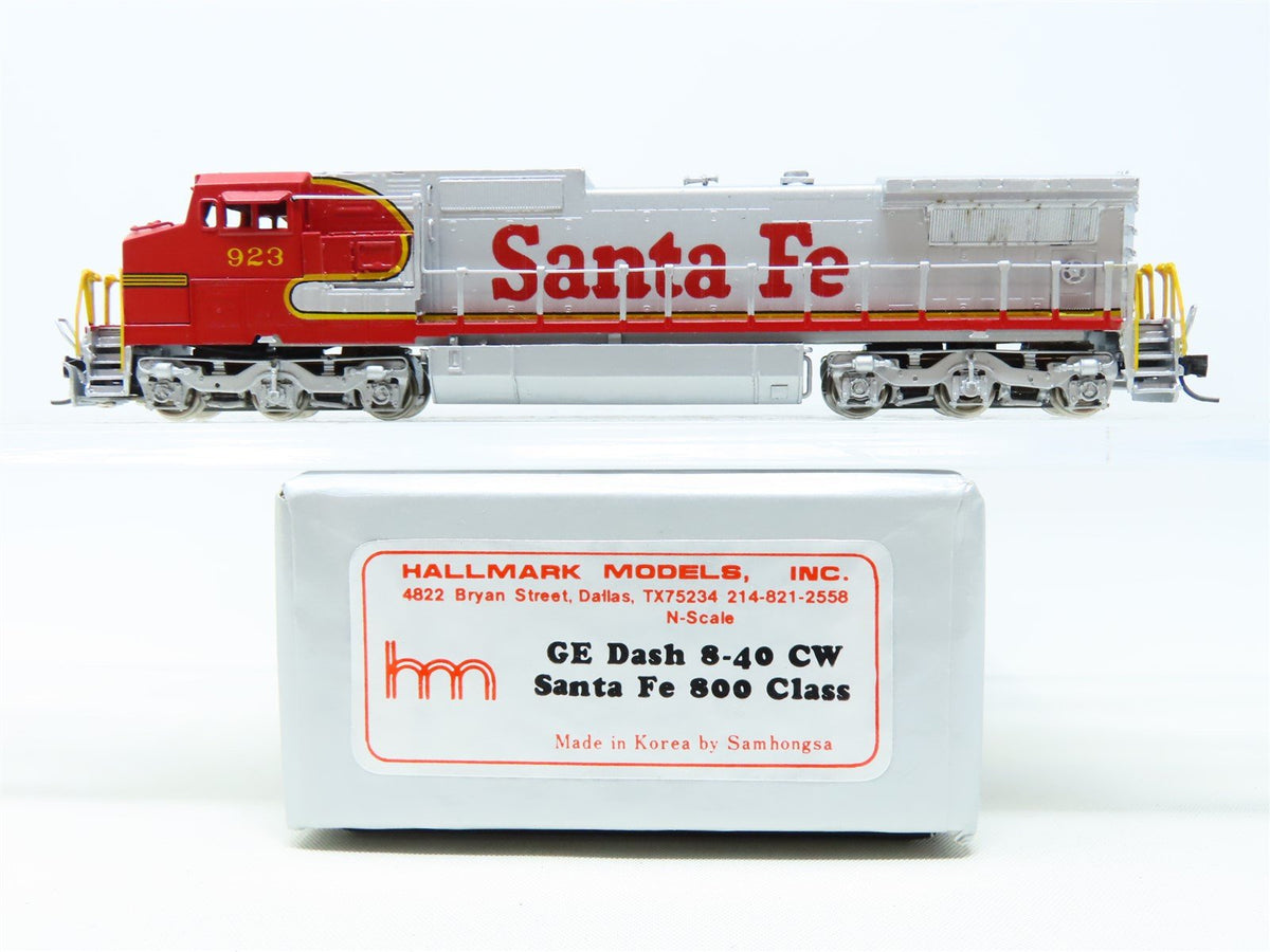 N Hallmark/Samhongsa BRASS ATSF Santa Fe &quot;Warbonnet&quot; GE Dash 8-40CW Diesel #923