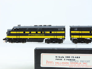 N Scale Hallmark/Samhonga BRASS SLSF Frisco EMD F3A/B Ph. 3 Diesel Set No#