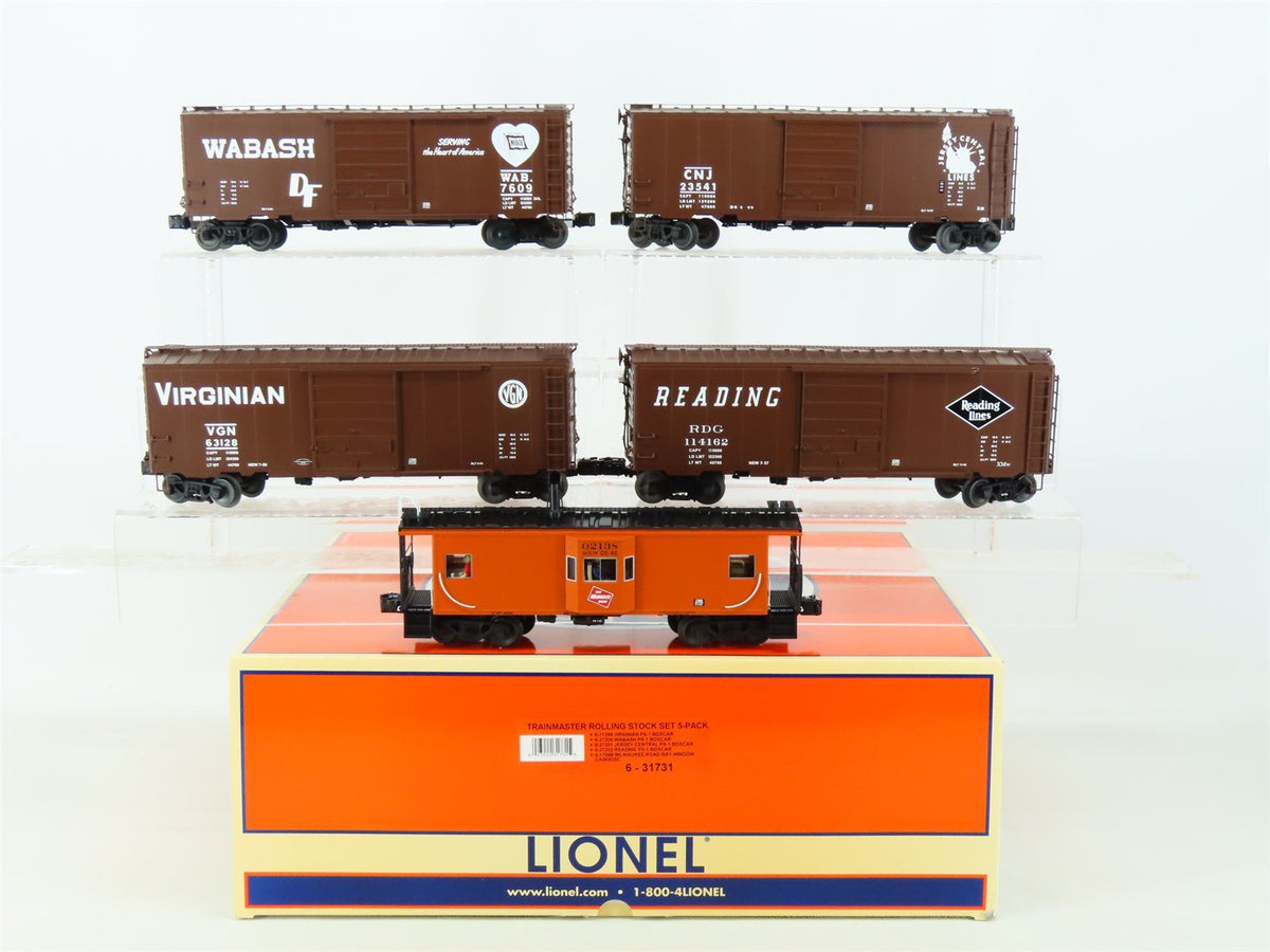 O Gauge 3-Rail Lionel 6-31731 Trainmaster Rolling Stock Freight Cars 5-Pack