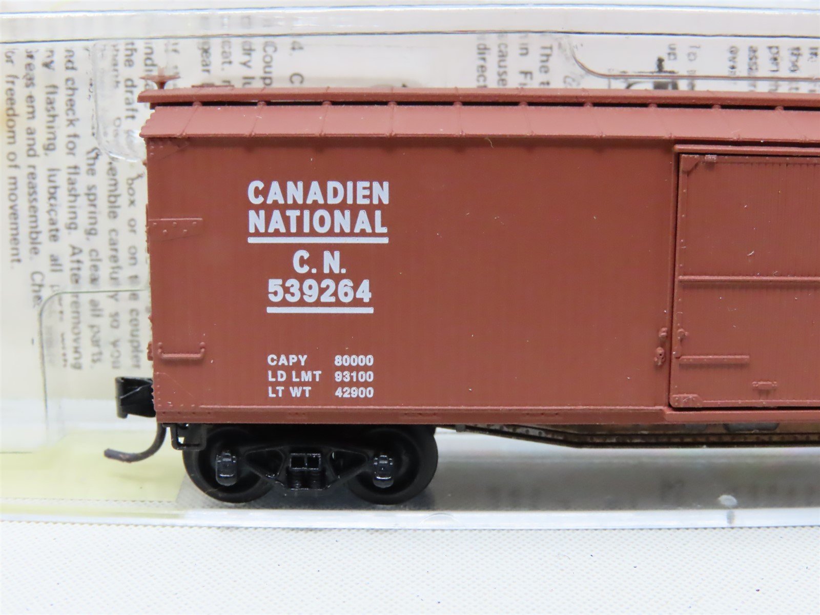 N Scale Kadee Micro-Trains MTL 39040 CN Canadian National 40' Box Car #539264
