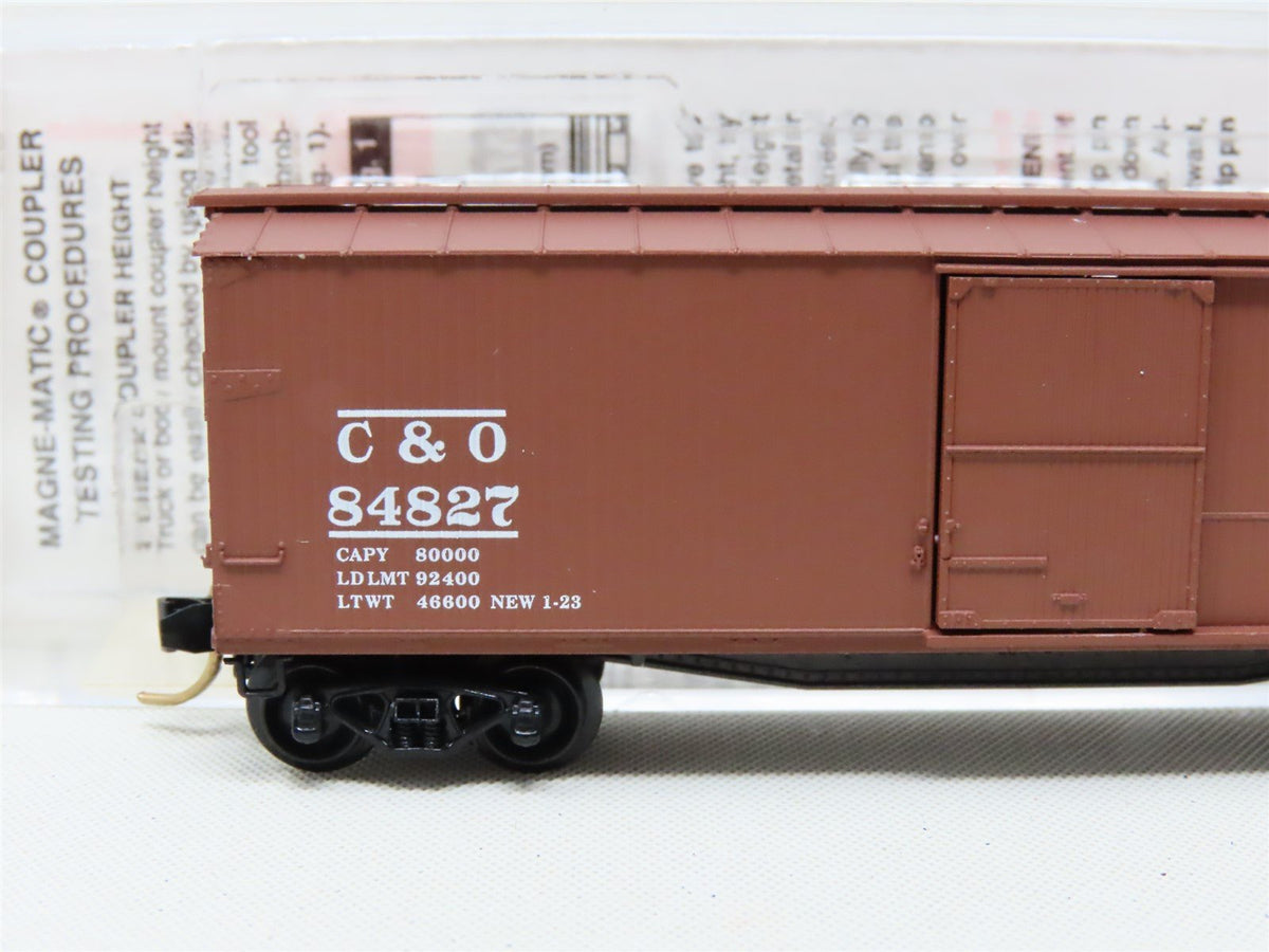 N Scale Micro-Trains MTL 39170 C&amp;O Chesapeake &amp; Ohio 40&#39; Box Car #84827