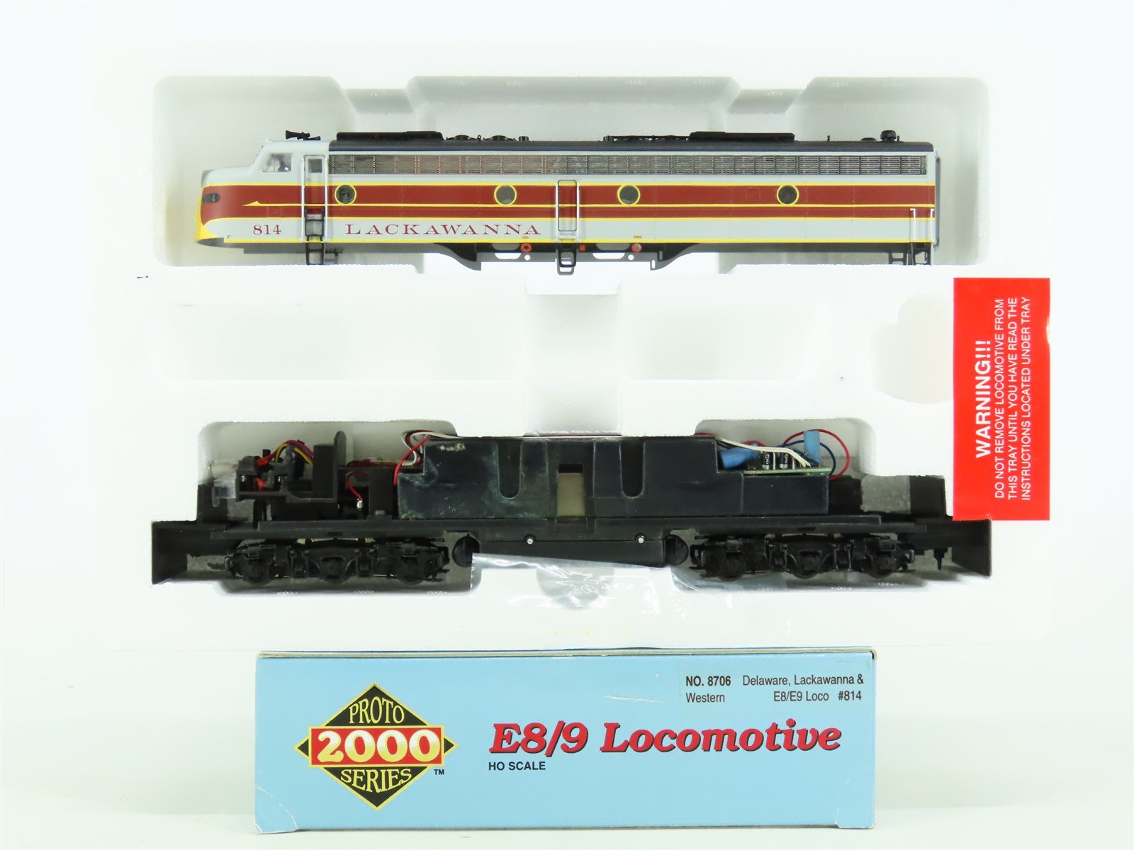 HO Scale Proto 2000 8706 DLW Lackawanna E8/9A Diesel Locomotive #814