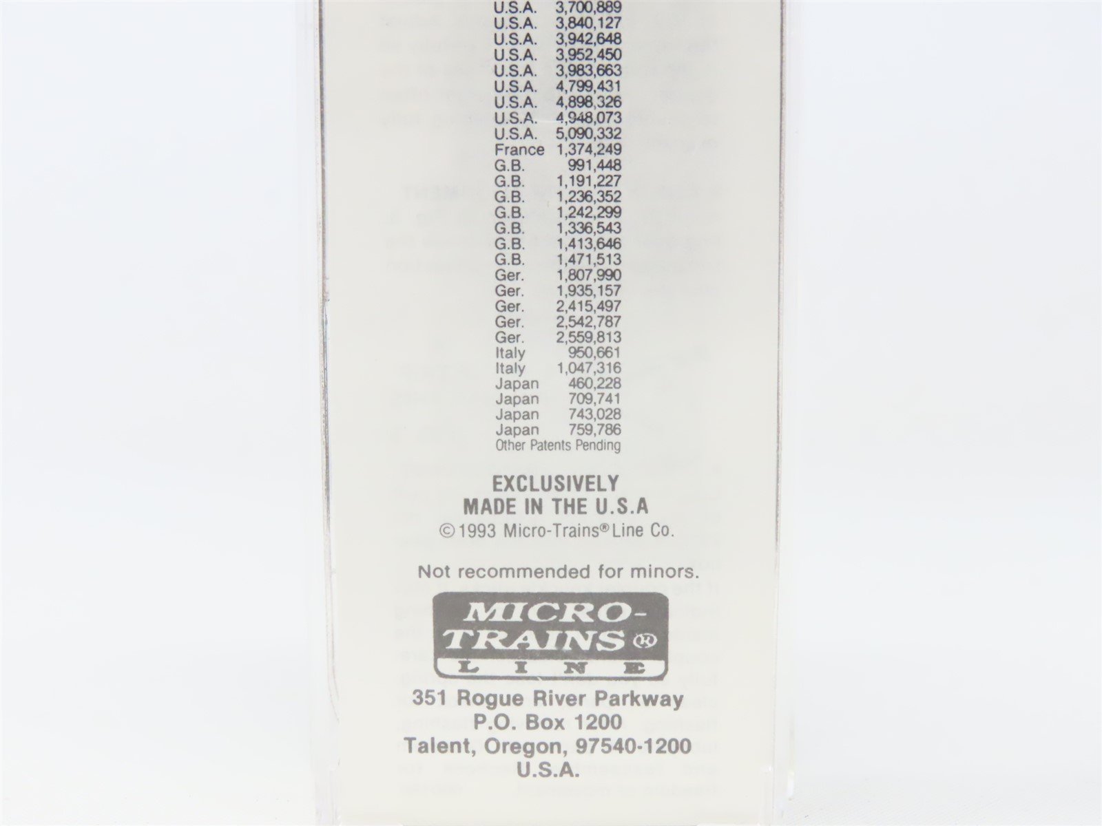 N Scale Micro-Trains MTL 22030 UP Union Pacific 40' Box Car #110013