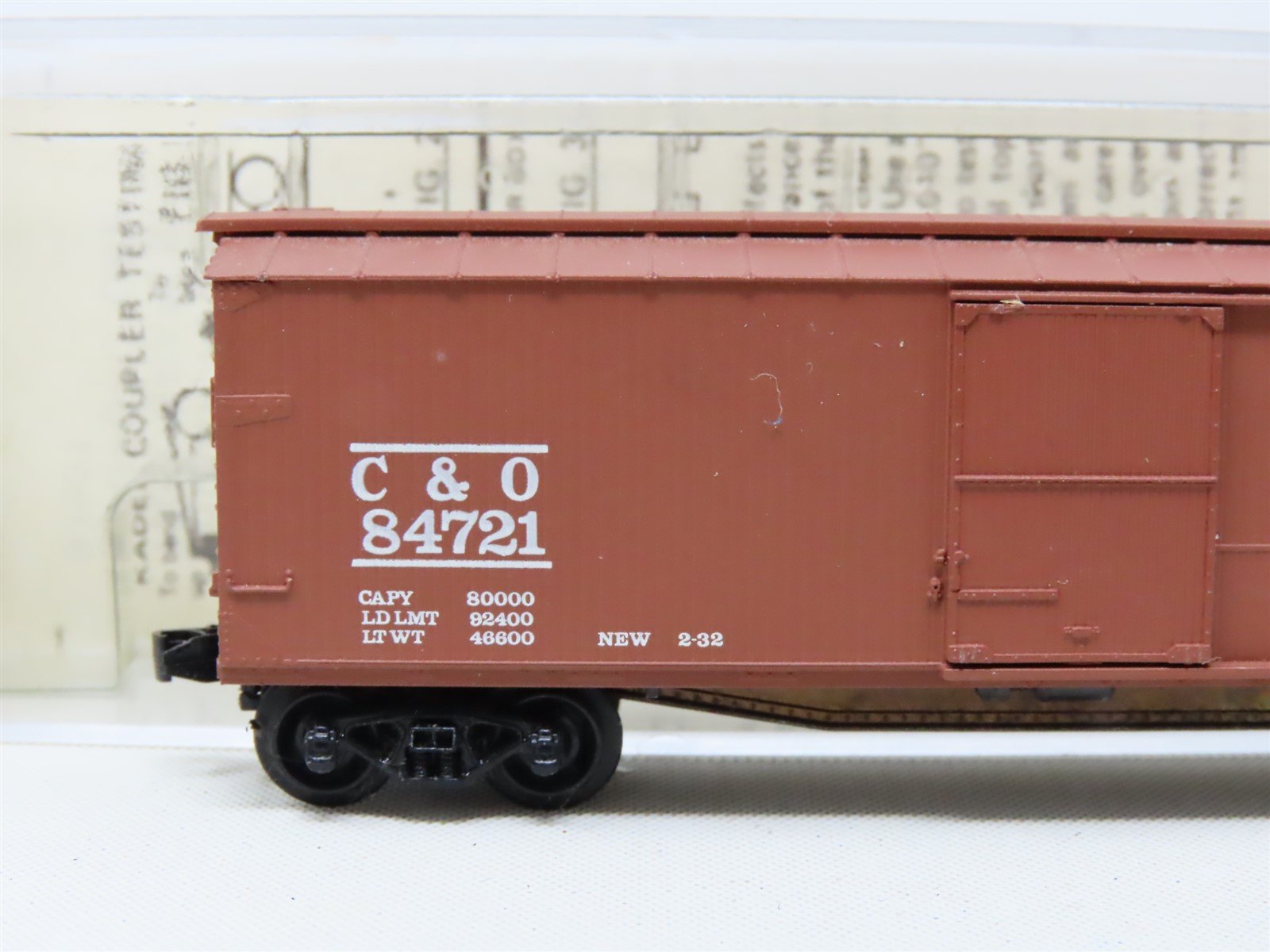 N Scale Kadee Micro-Trains MTL 20210 C&O Chesapeake & Ohio 40' Box Car #84721