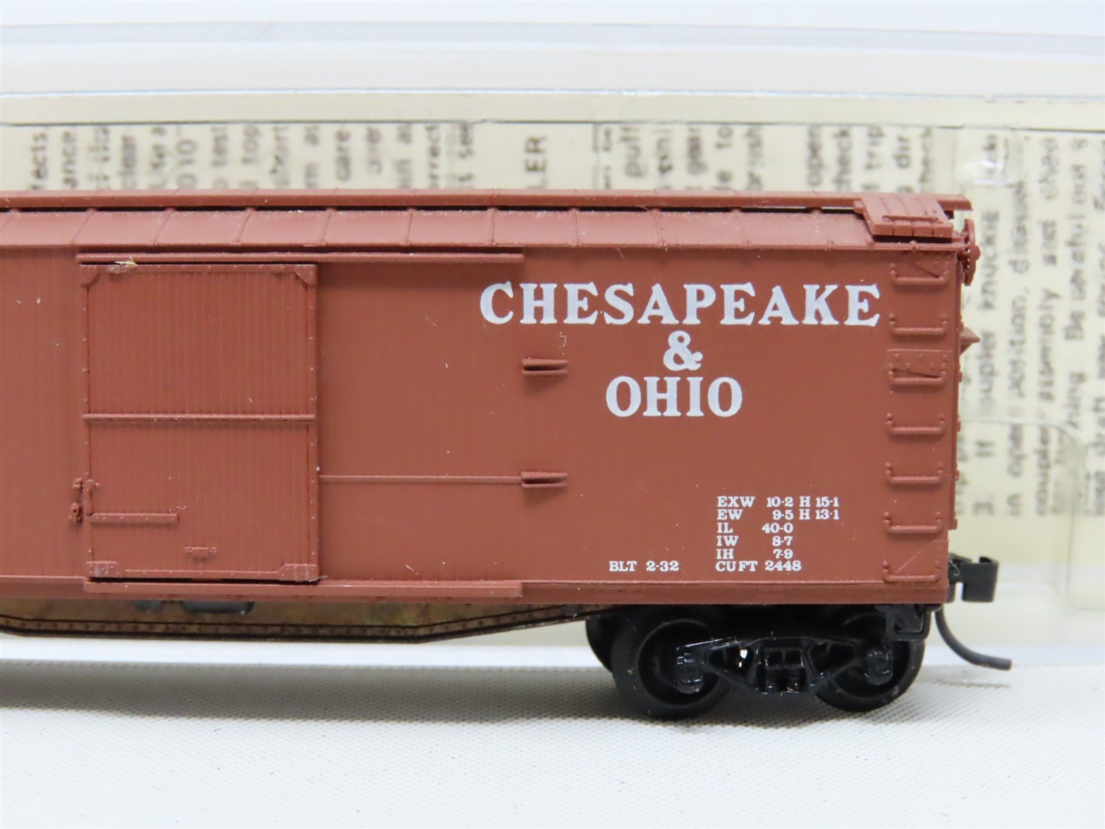N Scale Kadee Micro-Trains MTL 20210 C&O Chesapeake & Ohio 40' Box Car #84721