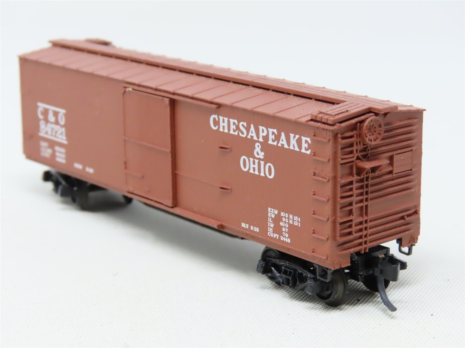 N Scale Kadee Micro-Trains MTL 20210 C&O Chesapeake & Ohio 40' Box Car #84721
