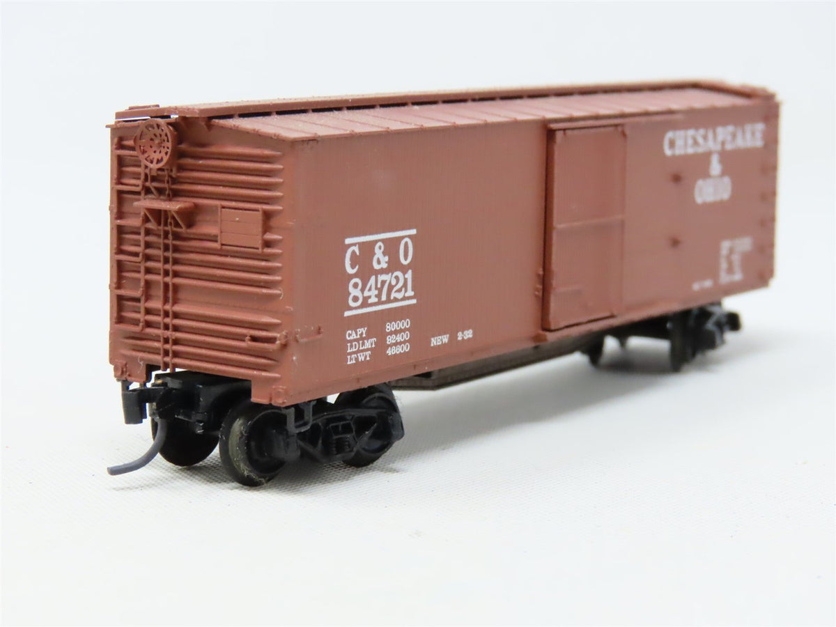N Scale Kadee Micro-Trains MTL 20210 C&amp;O Chesapeake &amp; Ohio 40&#39; Box Car #84721
