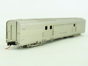 N Scale Unbranded BRASS CB&Q California Zephyr Baggage Passenger Car - Plated