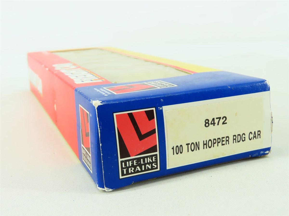 HO Scale Life-Like Trains #8472 RDG Reading 100 Ton 3-Bay Open Hopper #41442