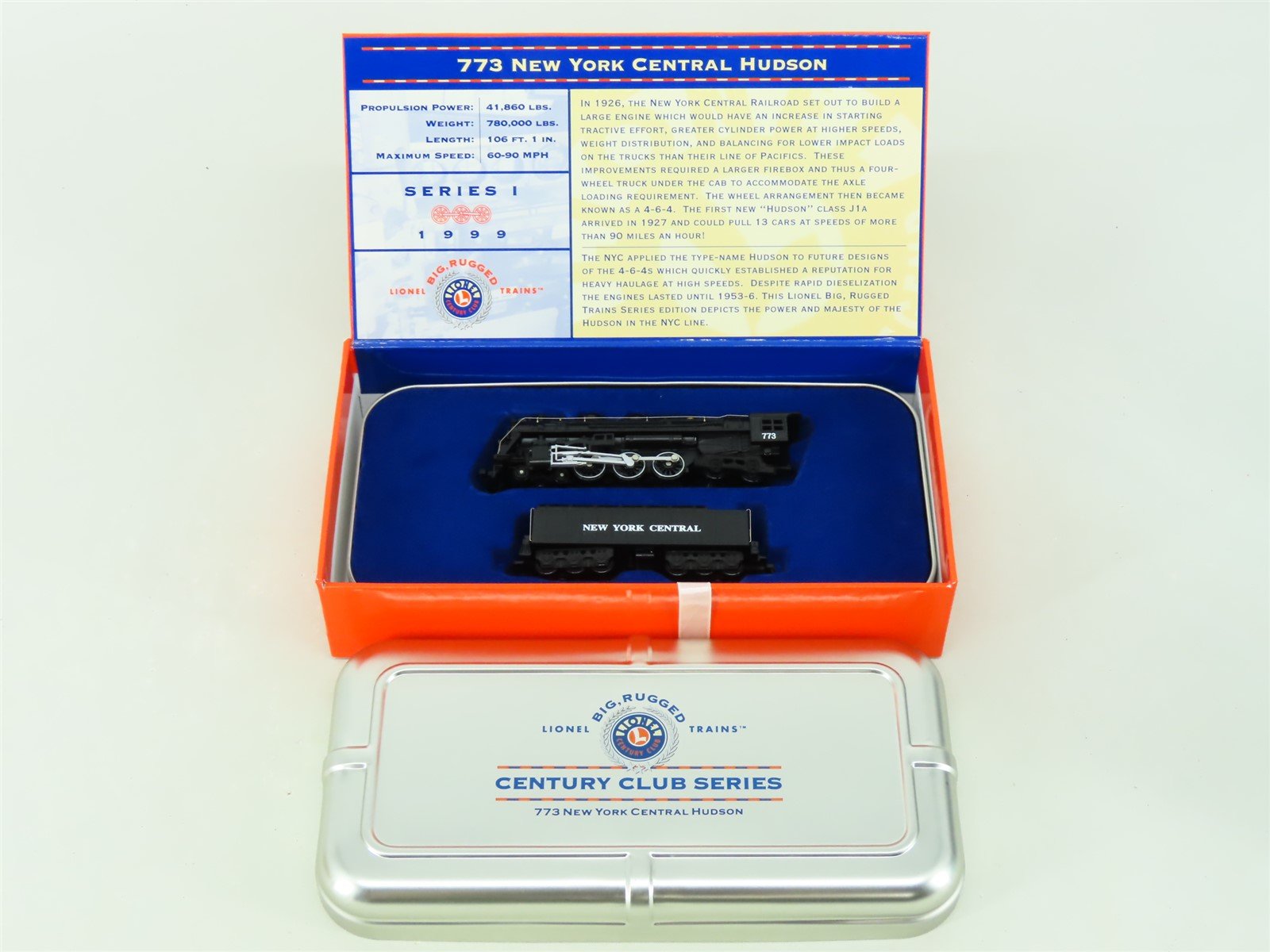 1:120 Scale Lionel Big Rugged 7-93003 NYC New York Central Steam Locomotive #773