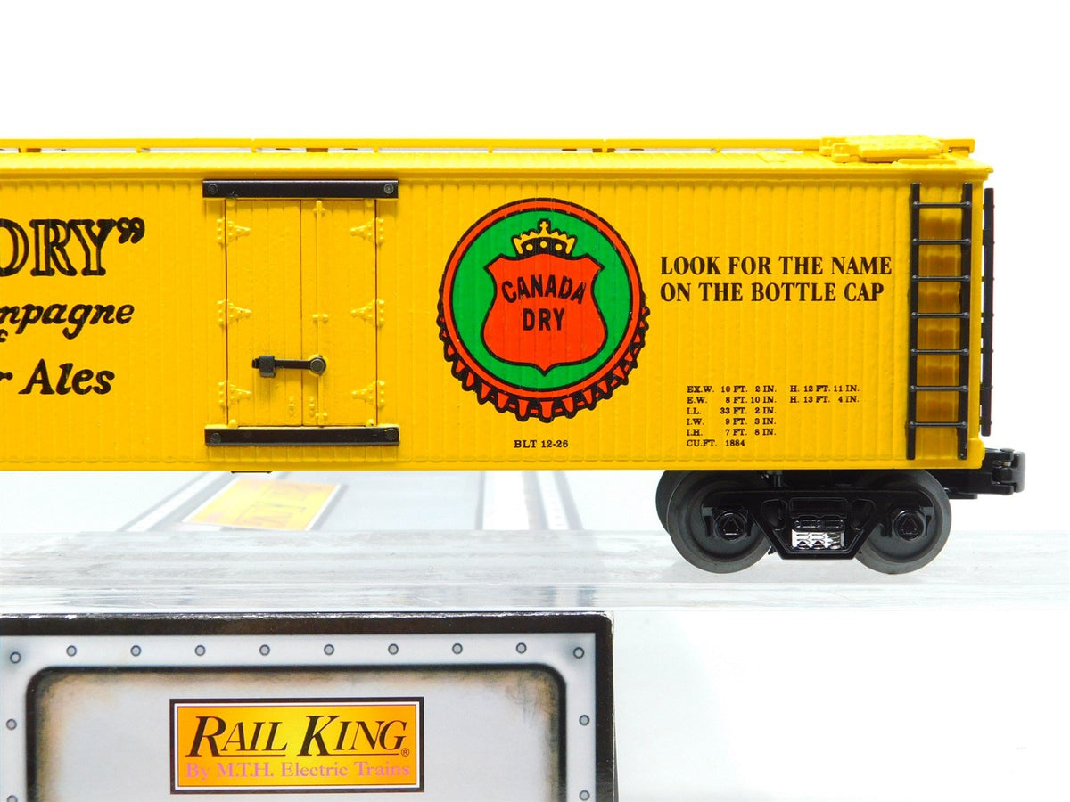 O Gauge 3-Rail MTH Rail King Die Cast 30-8611 GARE Canada Dry Reefer #9107