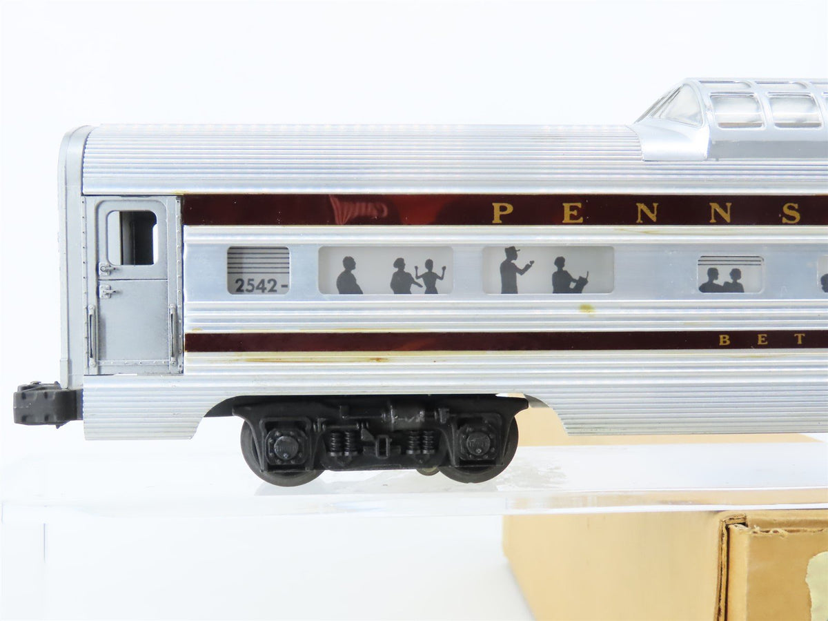 O Gauge 3-Rail Lionel 2542 PRR Pennsylvania Dome Passenger Car &quot;Betsy Ross&quot;