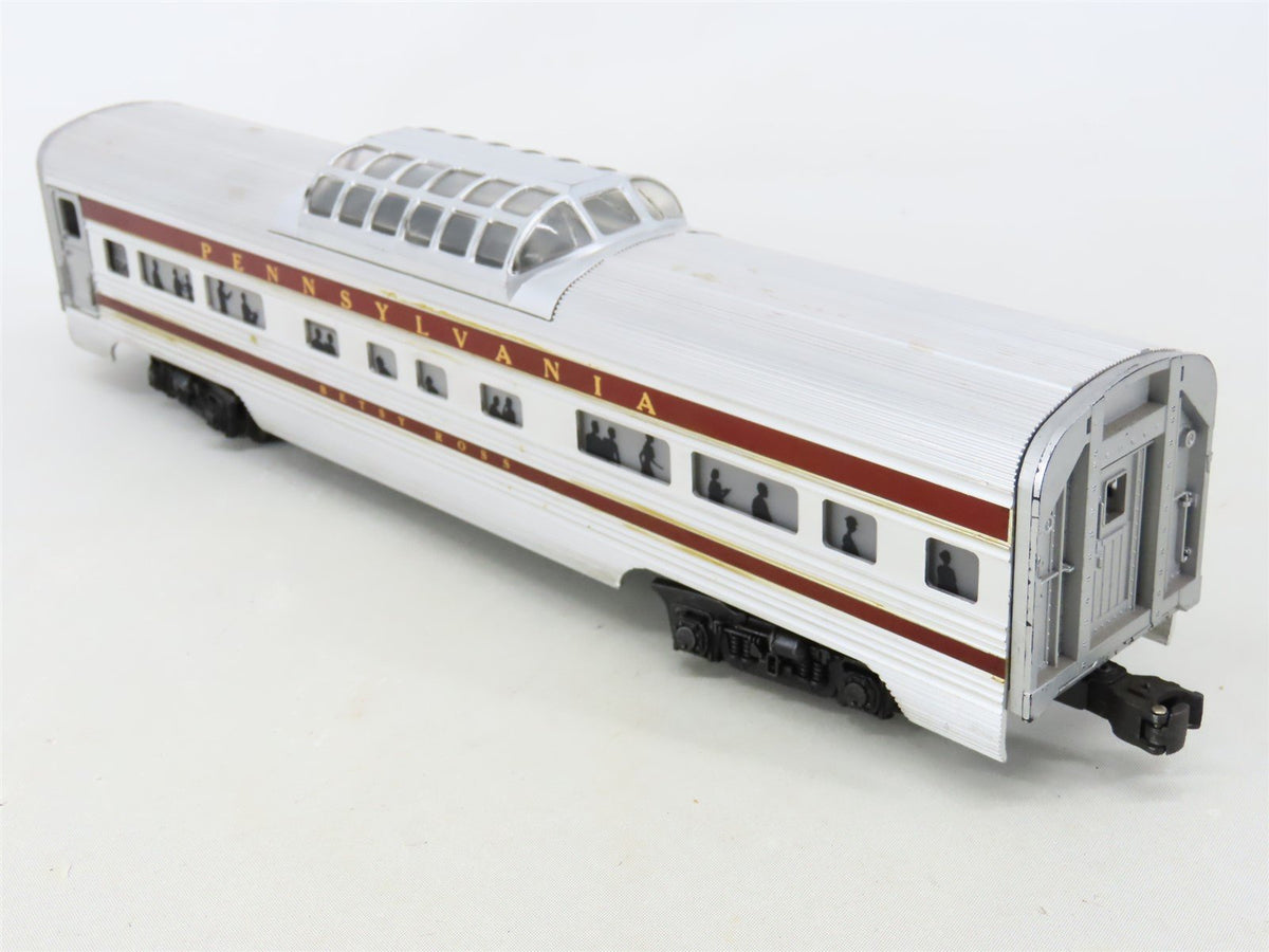 O Gauge 3-Rail Lionel 2542 PRR Pennsylvania Dome Passenger Car &quot;Betsy Ross&quot;