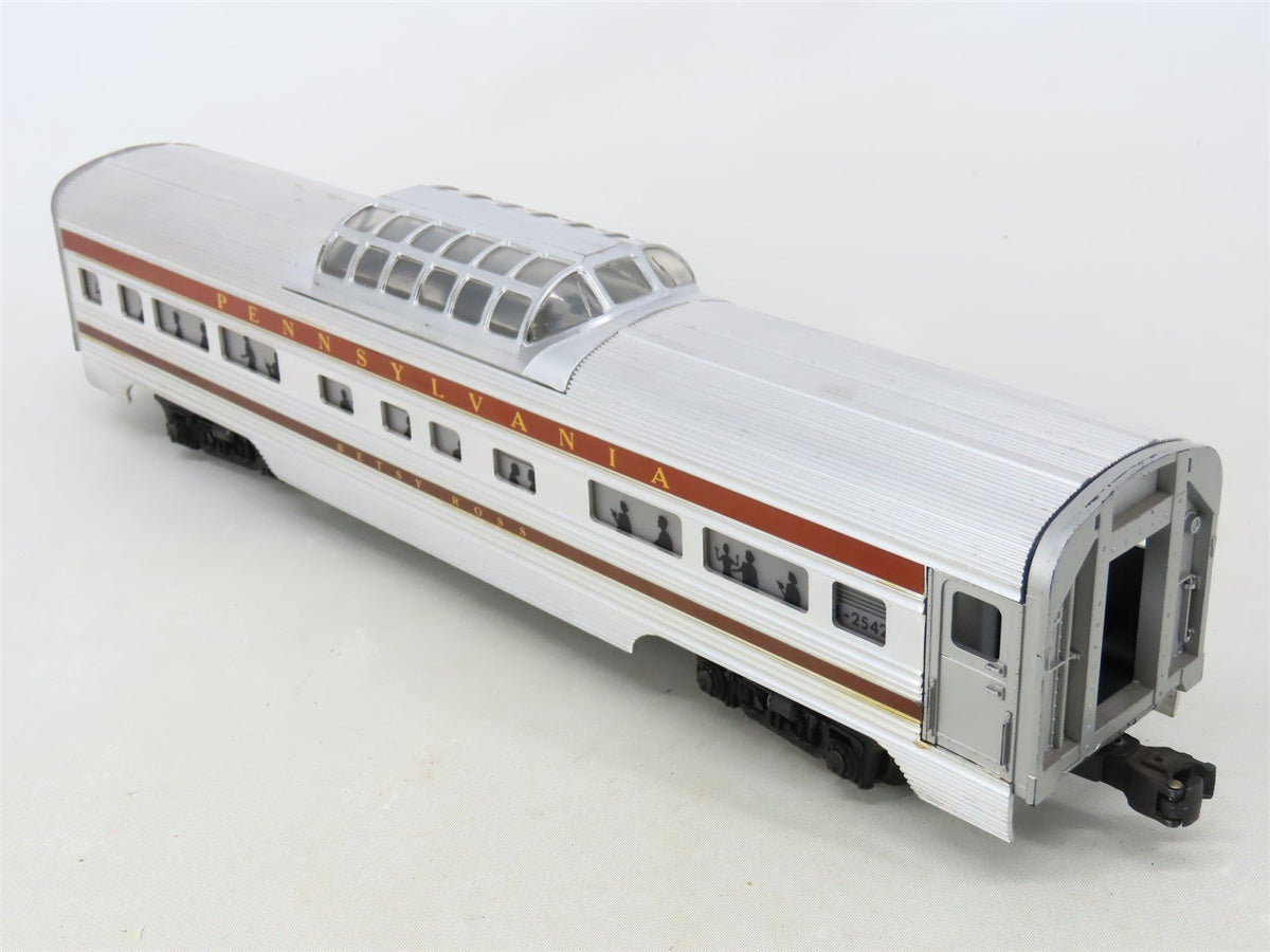 O Gauge 3-Rail Lionel 2542 PRR Pennsylvania Dome Passenger Car &quot;Betsy Ross&quot;