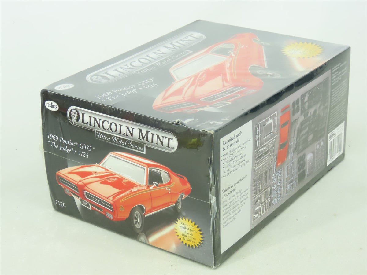 1:24 Testors Lincoln Mint Metal Model Car Kit #7120 1969 Pontiac GTO - SEALED