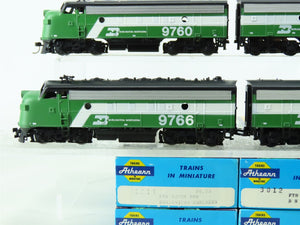 HO Athearn 3211/3012 BN Burlington Northern F7A/B/B/A Diesel Set - Custom Rd#