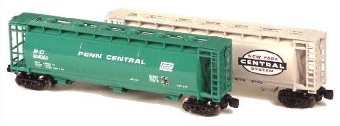Z Scale FULL THROTTLE FTCOL7B PC NYC "Penn Central Days" 3-Bay Hopper Set 2-Pack