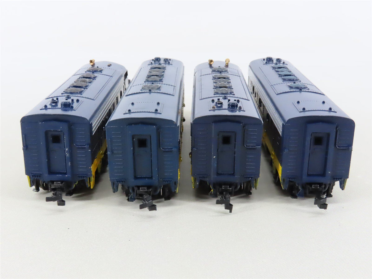 HO Scale Athearn C&amp;O Chesapeake &amp; Ohio F7A/B/B/A 4-Unit Diesel Set - Custom