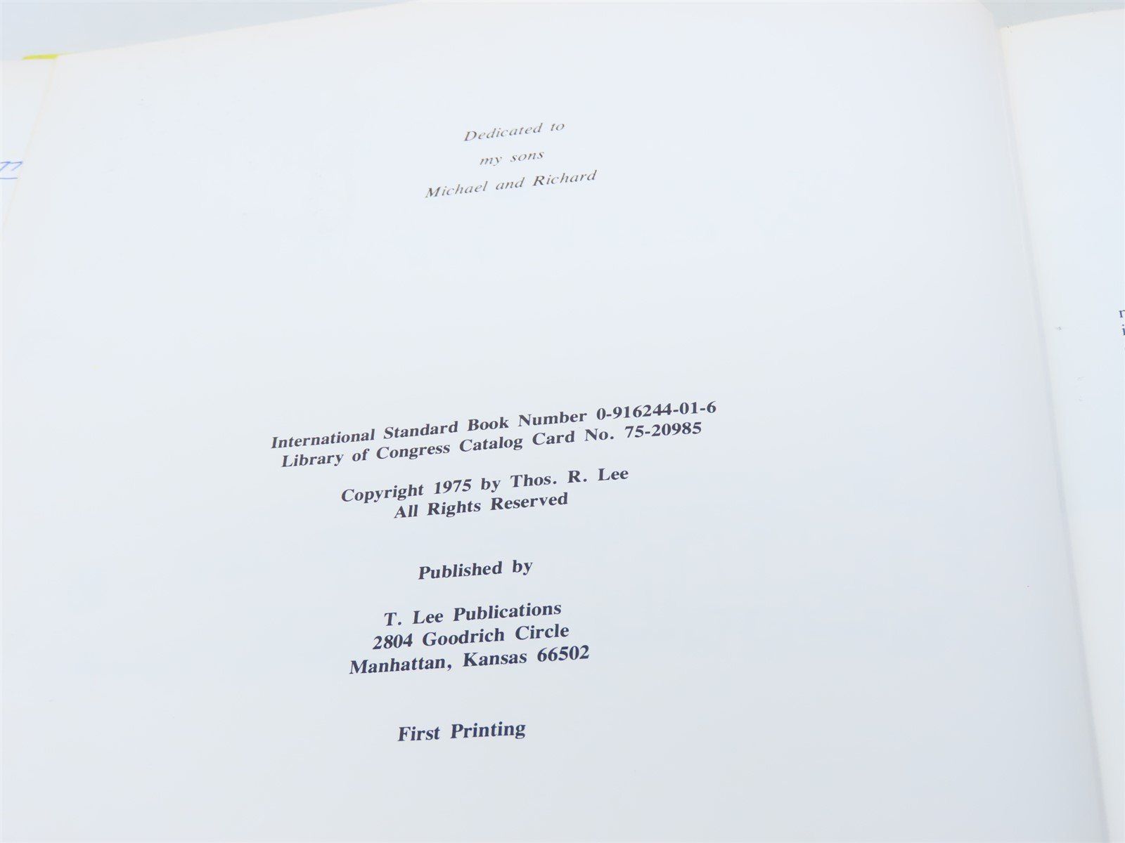 Turbines Westward by Thos R Lee ©1975 HC Book - SIGNED