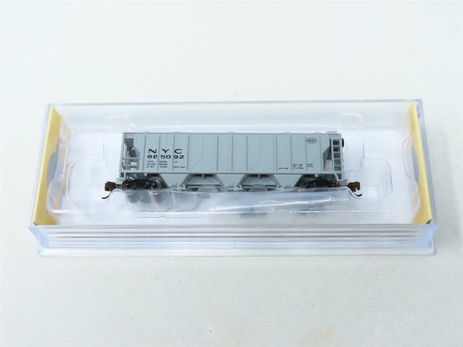 N Scale Bachmann 73856 NYC New York Central PS-2 3 Bay Hopper Car #885092