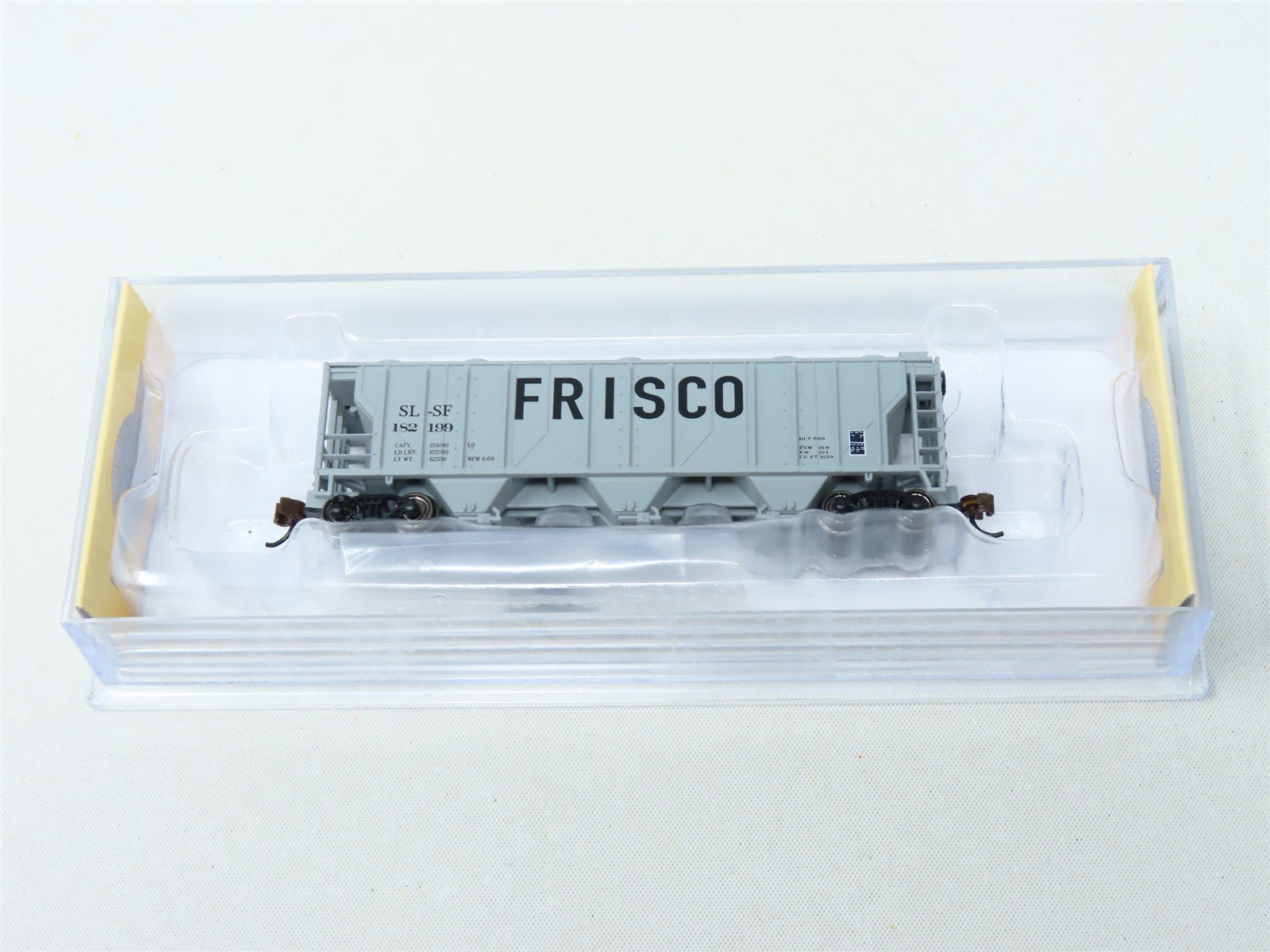 N Scale Bachmann 73855 SLSF Frisco PS-2 3 Bay Hopper Car #182199