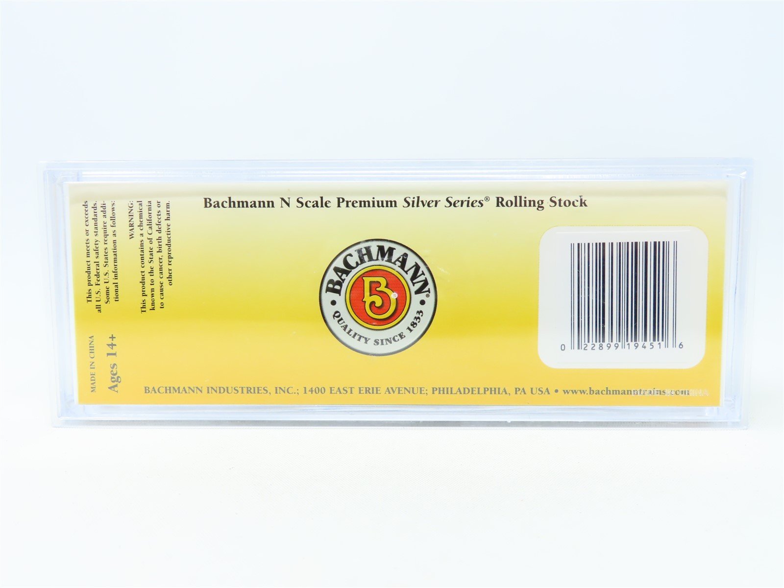 N Scale Bachmann 19451 CofG Central Of Georgia 50' Boxcar #1570