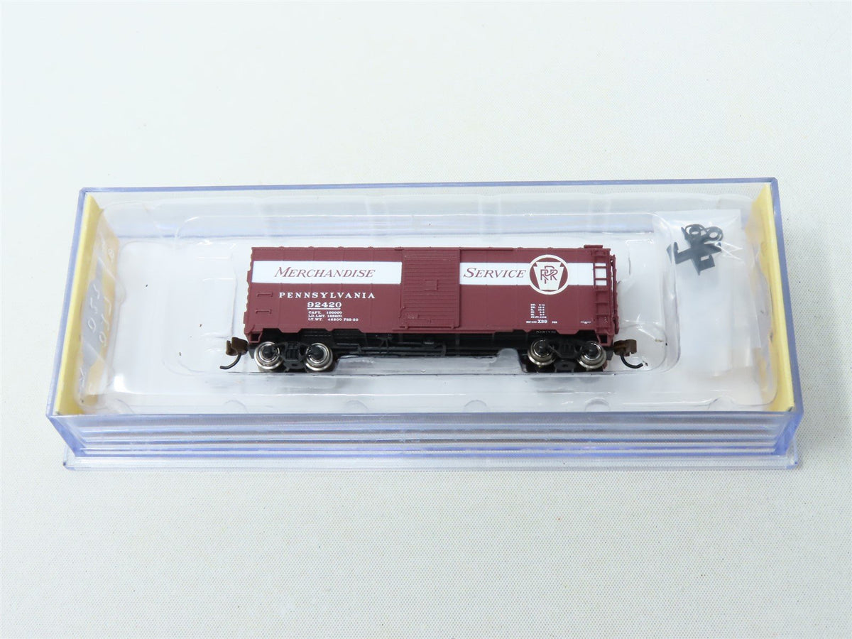 N Scale Bachmann 17052 PRR Pennsylvania 40&#39; Boxcar #92420