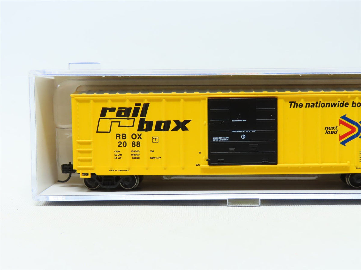 N Scale Athearn ATH6774 RBOX Railbox 50&#39; Boxcar #2088