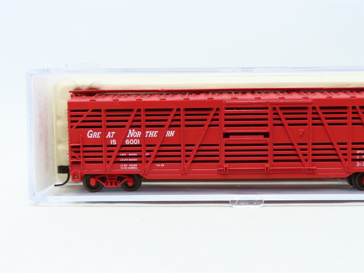 N Scale Atlas Trainman 35432A GN Great Northern 50&#39; Stock Car #156001