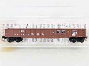 N Scale Micro-Trains MTL 46320 CR Conrail 50' Fishbelly Drop-End Gondola #512302