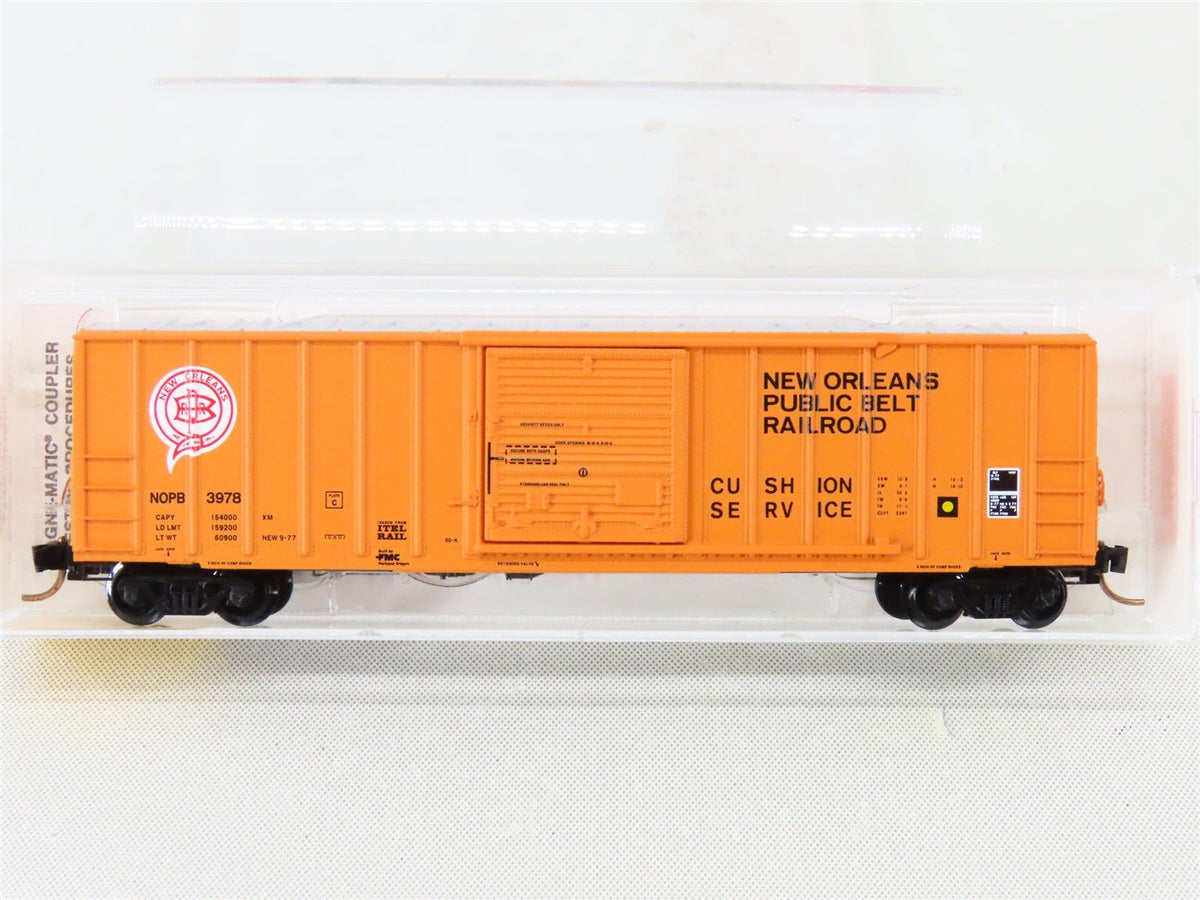 N Micro-Trains MTL 25110 NOPB New Orleans Public Belt 50&#39; Rib-Side Box Car #3978