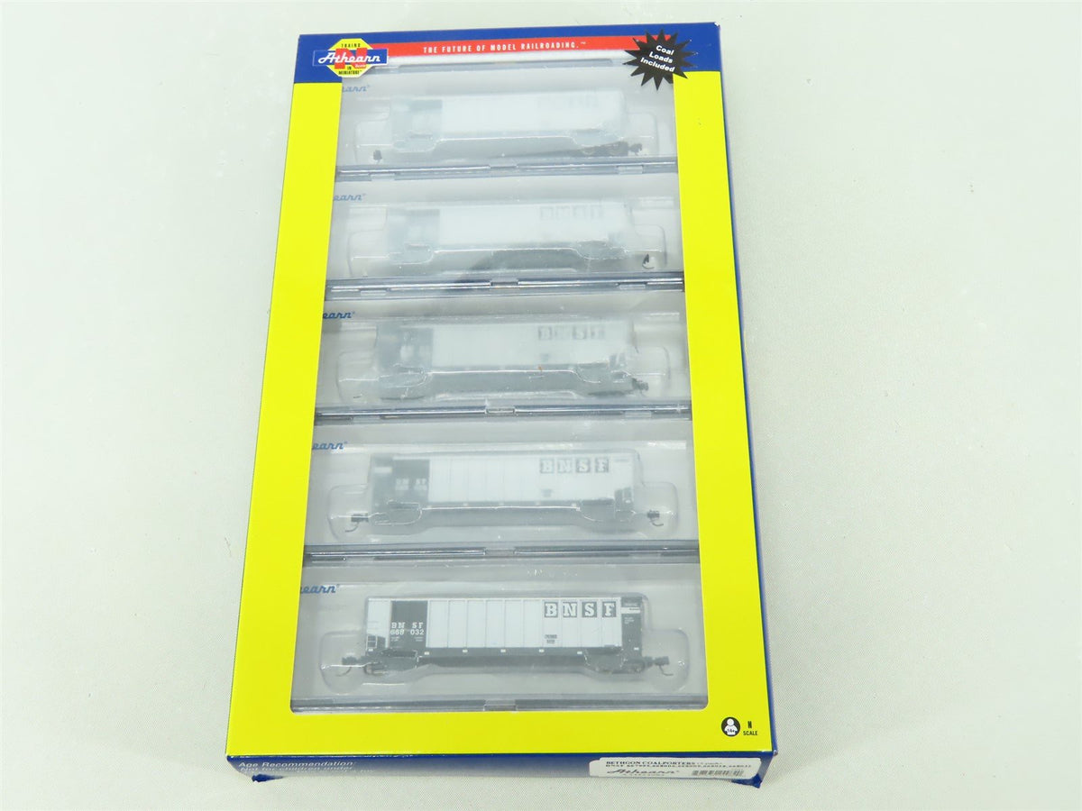 N Scale Athearn #ATH24982 BNSF Railway Bethgon Coalporters 5-Pack